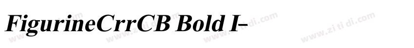 FigurineCrrCB Bold I字体转换
